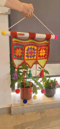 Bohemian Crochet  Wall Hanging