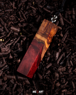 Elegant Wooden Epoxy Red Necklace