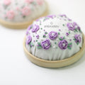 Pin Cushion, Floral Pattern Hand Embroidery