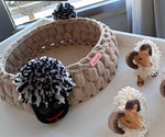Customized Heartwarming Basket Crochet