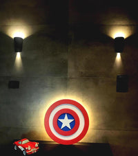 Shiny Delightful Kid's Lightning with Captain America Shield