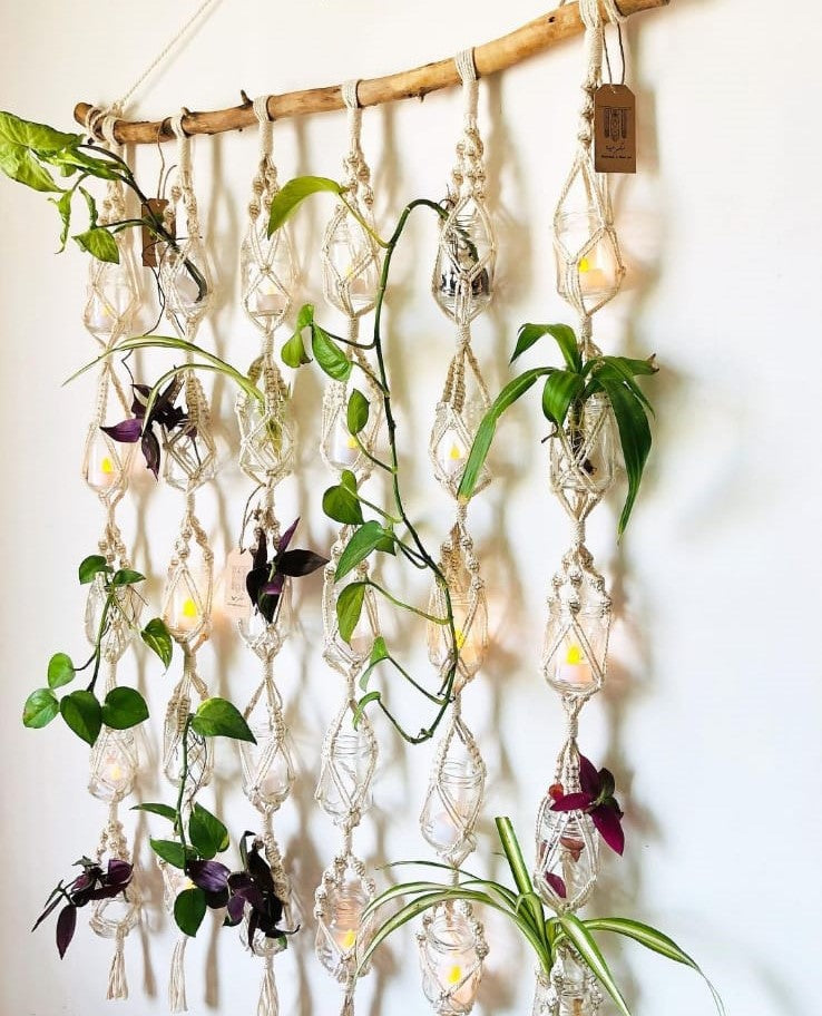 Multiple Macrame Plant or Candles Hanger