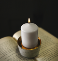 Lovely Concrete Rounded Candle