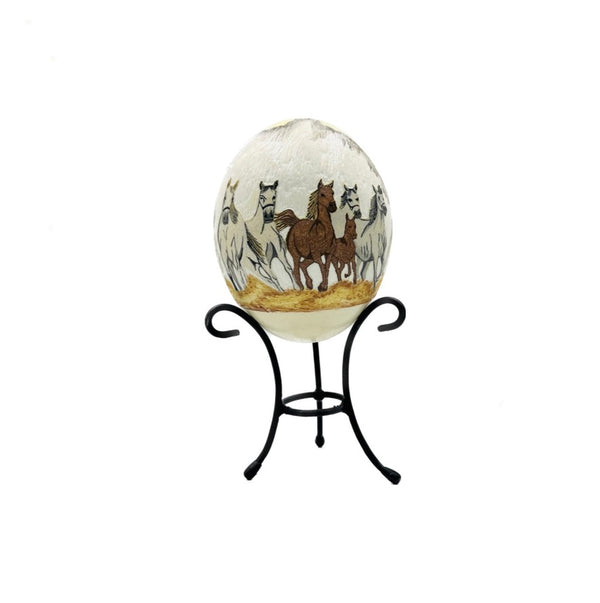 Ostrich Eggs with Stand