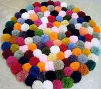 Customized Heartwarming Wool Ball Rug