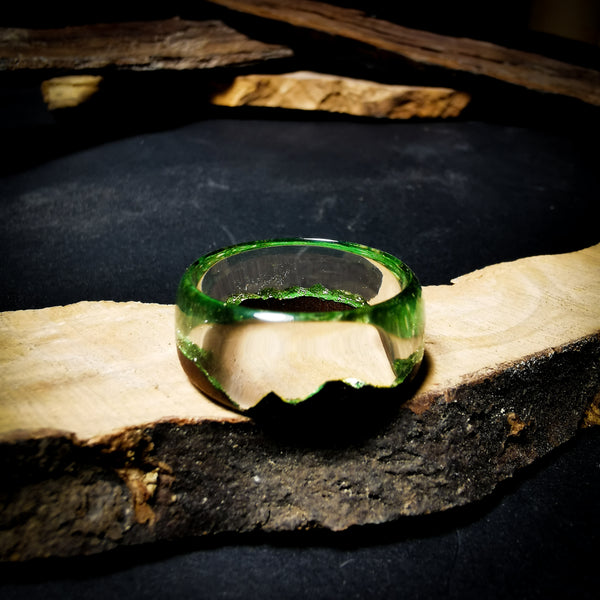 Elegant Wooden Epoxy Handmade Ring
