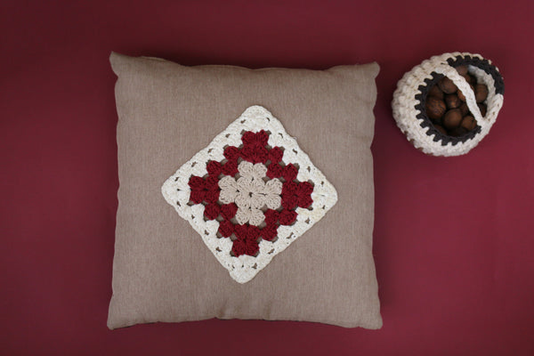 Customized Heartwarming Chair Cushion Crochet