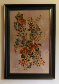 Colorful Frame with Flower Patterns
