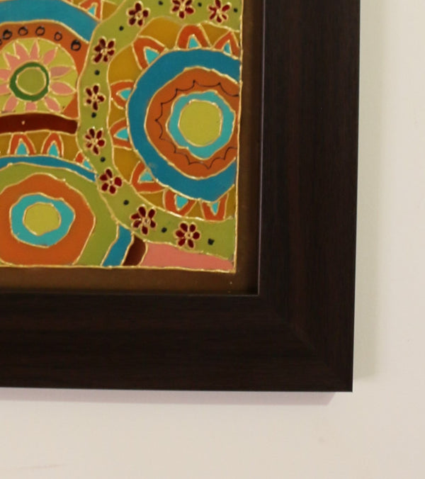 Colorful Frame with Geometric Patterns