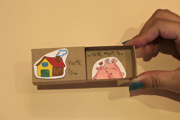 Customized Handmade Matchbox with Funny Drawing and Caricature