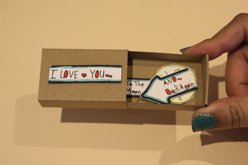 Customized Handmade Matchbox with Love Drawing and Caricature