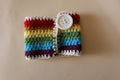 Customized Colorful Heartwarming Cup Cover Crochet