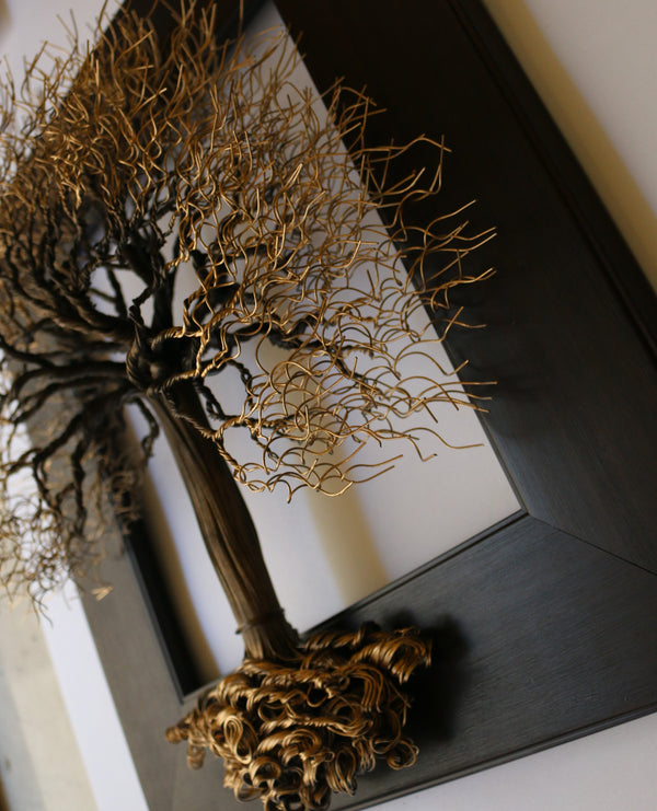 Unique Handcrafted Housewarming Wire Tree Sculpture