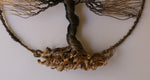 Unique Handcrafted Housewarming  Wire Tree Sculpture with Rounded Frame