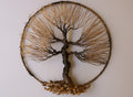 Unique Handcrafted Housewarming  Wire Tree Sculpture with Rounded Frame