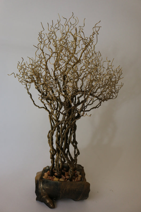 Unique Wire Tree Sculpture