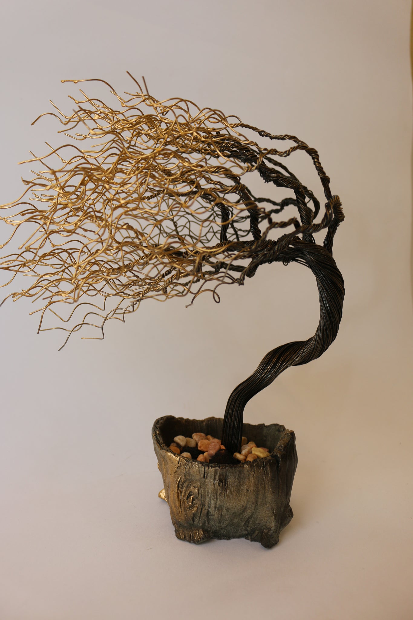 wire bonsai tree sculpture for sale Unique Wind Swept Wire Tree Sculpture
