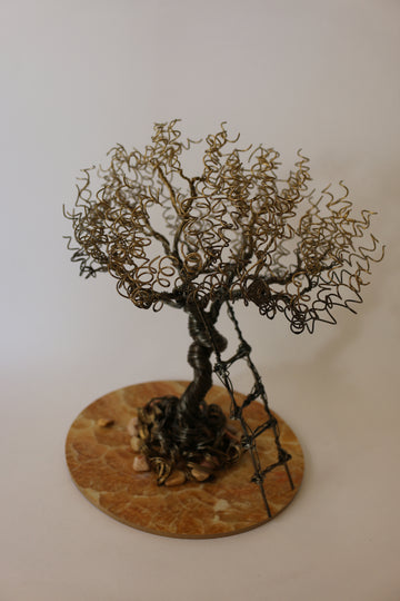 Unique Wire Tree Sculpture