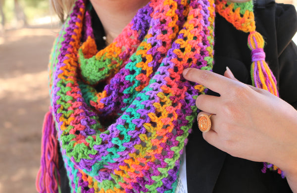 Distinctive Hand-Made Crochet Scarf