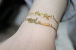 Silver gold-plated bracelet with personalized charm