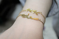 Silver gold-plated bracelet with personalized charm