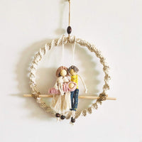 Family Macrame Wall Hanging Decoration