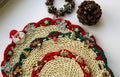 Handmade Design Christmas Straw Placemat
