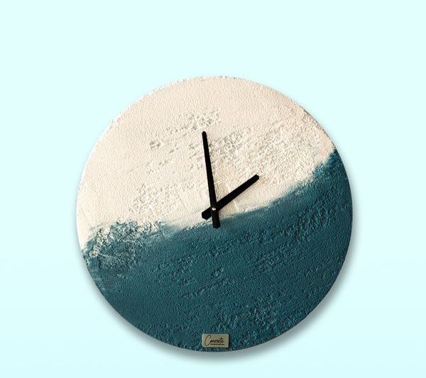 Mixed Colored Concrete Wall Clock
