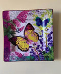 Fancy Decoupage Wall Plate Decor with Bright Colors