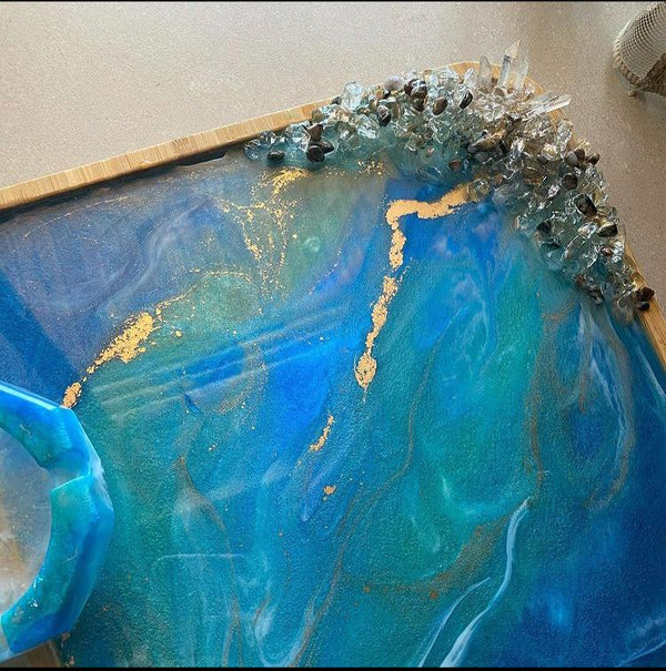 Blue Resin Tray