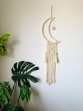Crescent Moon Macrame Tapestry Dream Unique