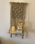 Vintage Style Macrame Shelf