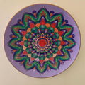 Fancy Colorful Decoupage Wall Plate Decor