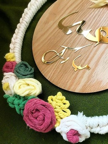 Heartwarming Macrame  Wall Hanging with Eid Theme