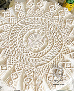 Rounded Macrame Table Cover