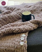 Super Chunky Hand Knitting Blanket