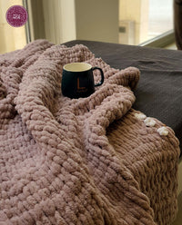 Super Chunky Hand Knitting Blanket