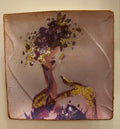 Fancy Colorful Wall Decoupage Plate Decor