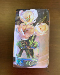 Fancy Colorful Wall Decoupage Plate Decor with Flowers