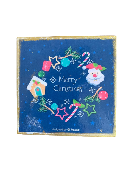 Unique Hand-Made Double Sided Christmas Theme Decoupage Coasters