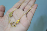 Silver gold-plated Necklace with Arabic word and cute little heart shape