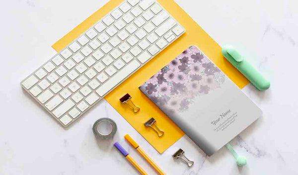 Customized Appealing Notebook with Flowers