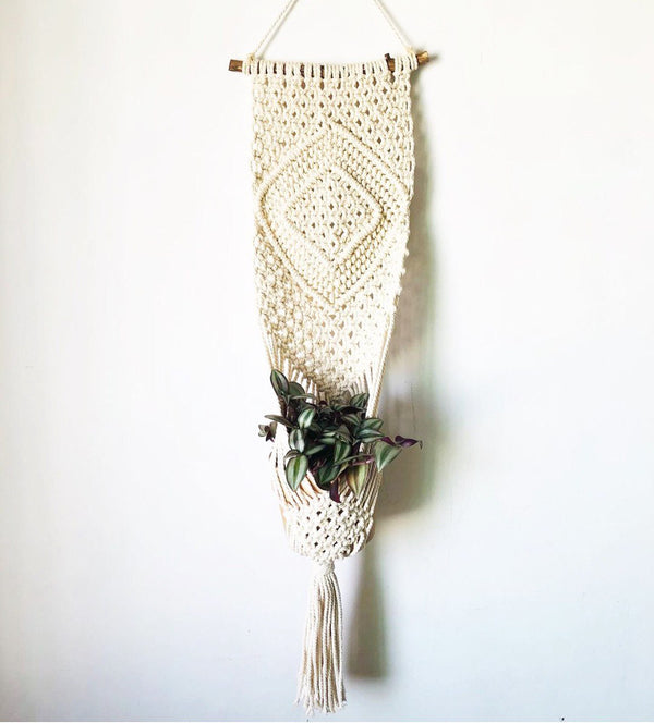 house plants for hanging pots Macrame Plant Hanger