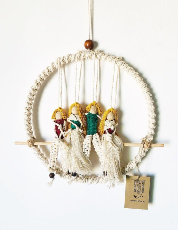 Family Macrame Wall Hanging Decoration