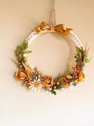 Autumn Macrame Wreath