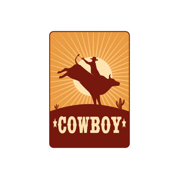 American Cowboy Sticker
