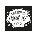 Inspirational Sticker with Cloud